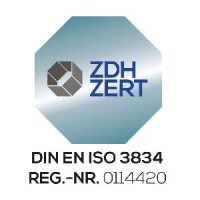 ZDH Zert DIN EN ISO 3834 Logo